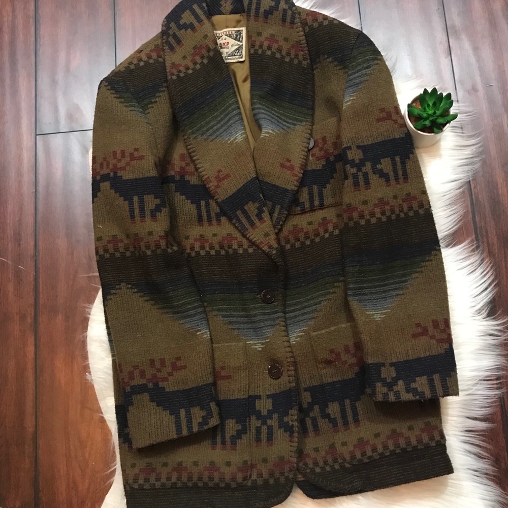 Vintage Express Wool Blend Blazer
